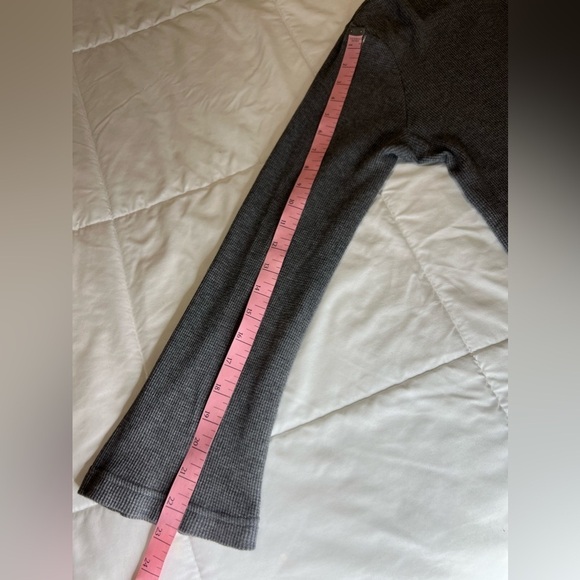 Madewell Heathered Thermal Henley Tee size M - Picture 6 of 15